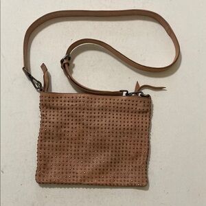 Platania Studded Tan Crossbody Bag women medium boho festival casual office Y2K